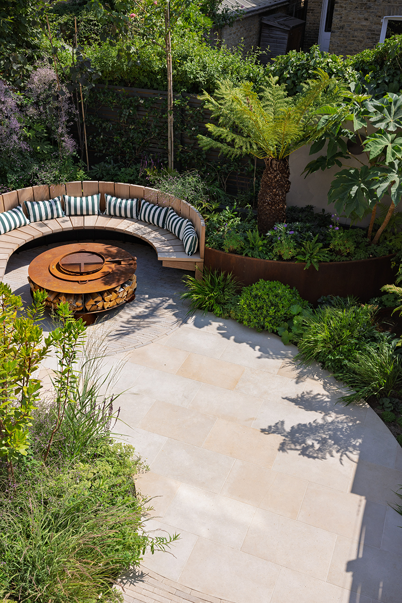 Arial view of Wandsworth garden